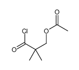 (3-chloro-2,2-dimethyl-3-oxopropyl) acetate Structure