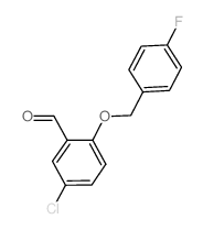 5-CHLORO-2-[(4-FLUOROBENZYL)OXY]BENZALDEHYDE Structure