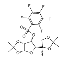 1,2:5,6-Di-O-Isopropyliden-3-O-pentaflyl()-α-D-allofuranose结构式