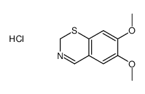 6,7-dimethoxy-2H-1,3-benzothiazine,hydrochloride Structure