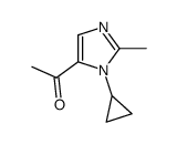 Ethanone, 1-(1-cyclopropyl-2-methyl-1H-imidazol-5-yl)- (9CI)结构式