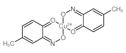 Copper,bis(4-methyl-3,5-cyclohexadiene-1,2-dione 2-oximato-O,O')- (9CI)结构式