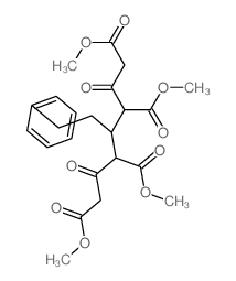 1,3,5,7-tetramethyl 2,6-dioxo-4-phenethyl-heptane-1,3,5,7-tetracarboxylate结构式