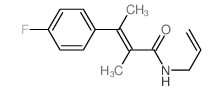 2-Butenamide, 3-(4-fluorophenyl)-2-methyl-N-2-propenyl-, (E)- structure