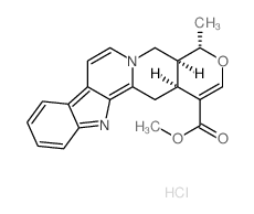 Alstonine, monohydrochloride Structure