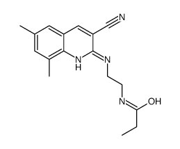 Propanamide, N-[2-[(3-cyano-6,8-dimethyl-2-quinolinyl)amino]ethyl]- (9CI) picture