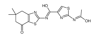 4-Thiazolecarboxamide,2-(acetylamino)-N-(4,5,6,7-tetrahydro-5,5-dimethyl-7-oxo-2-benzothiazolyl)-(9CI) Structure