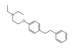 N,N-diethyl-2-[4-(2-phenylethyl)phenoxy]ethanamine结构式
