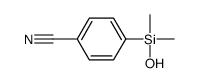 4-[hydroxy(dimethyl)silyl]benzonitrile Structure