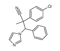 2-(4-chloro-phenyl)-3-imidazol-1-yl-2-methyl-3-phenyl-propionitrile Structure