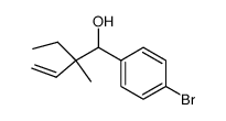 1-(4-Bromo-phenyl)-2-ethyl-2-methyl-but-3-en-1-ol Structure