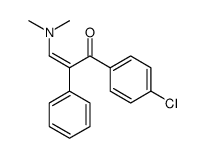 1-(4-chlorophenyl)-3-(dimethylamino)-2-phenylprop-2-en-1-one结构式