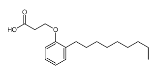 3-(2-nonylphenoxy)propanoic acid Structure