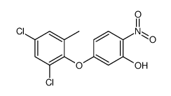 5-(2,4-dichloro-6-methylphenoxy)-2-nitrophenol结构式