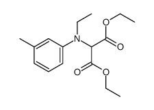 diethyl 2-(N-ethyl-3-methylanilino)propanedioate结构式