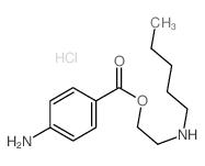 Ethanol,2-(pentylamino)-, 1-(4-aminobenzoate), hydrochloride (1:1) structure
