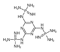 2-N,4-N,6-N-tris(diaminophosphinimyl)-1,3,5-triazine-2,4,6-triamine Structure