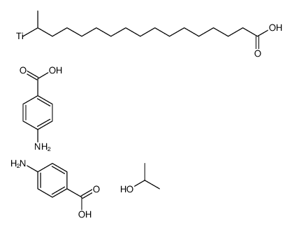 Bis(4-aminobenzoato-O)(isooctadecanoato-O)(propan-2-olato)titanium结构式