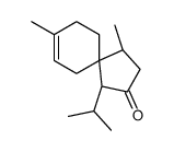 (1S,4S)-1,8-dimethyl-4-propan-2-ylspiro[4.5]dec-8-en-3-one Structure
