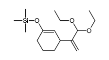 [3-(3,3-diethoxyprop-1-en-2-yl)cyclohexen-1-yl]oxy-trimethylsilane Structure