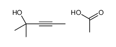 acetic acid,2-methylpent-3-yn-2-ol结构式