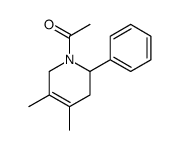 1-(4,5-dimethyl-2-phenyl-3,6-dihydro-2H-pyridin-1-yl)ethanone结构式