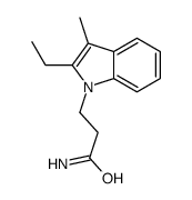 3-(2-ethyl-3-methylindol-1-yl)propanamide Structure