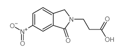 3-(6-Nitro-1-oxo-1,3-dihydro-2H-isoindol-2-yl)propanoic acid structure