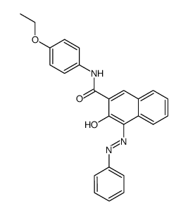 3-hydroxy-4-phenylazo-[2]naphthoic acid p-phenetidide结构式