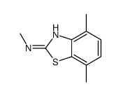2-Benzothiazolamine,N,4,7-trimethyl-(9CI) Structure