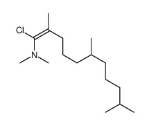1-chloro-N,N,2,6,10-pentamethylundec-1-en-1-amine结构式