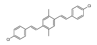 1,4-bis[2-(4-chlorophenyl)ethenyl]-2,5-dimethylbenzene结构式