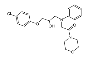 4-{N-[3-(4-chloro-phenoxy)-2-hydroxy-propyl]-N-phenyl-glycyl}-morpholine Structure