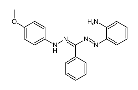 N-(2-aminophenyl)imino-N'-(4-methoxyanilino)benzenecarboximidamide结构式