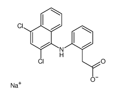 sodium,2-[2-[(2,4-dichloronaphthalen-1-yl)amino]phenyl]acetate Structure