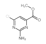 Methyl 2-amino-6-chloropyrimidine-4-carboxylate structure