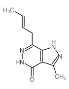 4H-Pyrazolo[3,4-d]pyridazin-4-one,7-(2-buten-1-yl)-1,5-dihydro-3-methyl- picture