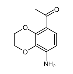 1-(5-amino-2,3-dihydro-1,4-benzodioxin-8-yl)ethanone结构式