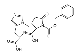 (2S)-3-(3-methylimidazol-4-yl)-2-[[(2S)-5-oxo-1-phenylmethoxycarbonylpyrrolidine-2-carbonyl]amino]propanoic acid结构式