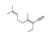 2-ethyl-3,7-dimethylocta-2,6-dienenitrile Structure