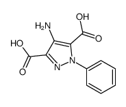 4-Amino-1-phenyl-1H-pyrazole-3,5-dicarboxylic acid structure