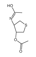[(3R,4S)-4-acetamidothiolan-3-yl] acetate Structure