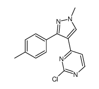 2-chloro-4-[1-methyl-3-(4-methylphenyl)pyrazol-4-yl]pyrimidine Structure