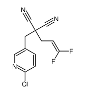 2-[(6-chloropyridin-3-yl)methyl]-2-(3,3-difluoroprop-2-enyl)propanedinitrile结构式