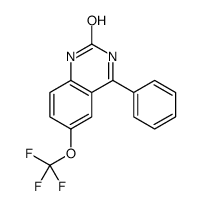 4-phenyl-6-(trifluoromethoxy)-1H-quinazolin-2-one结构式