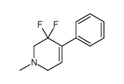 3,3-difluoro-1-methyl-4-phenyl-2,6-dihydropyridine结构式
