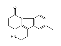 10-Methyl-1,2,3,3a,4,5-hexahydro-6H-indolo(3,2,1-de)(1,5)naphthyridin-6-one Structure