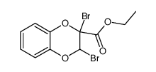 ethyl 2,3-dibromo-2,3-dihydro-1,4-benzodioxin-2-carboxylate结构式