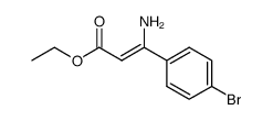 (E)-ethyl 3-amino-3-(4-bromophenyl)acrylate结构式