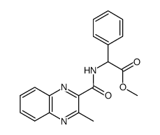(3-methyl-quinoxaline-2-carbonylamino)-phenyl-acetic acid methyl ester Structure